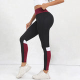 Color blocked High Waist Yoga Pants