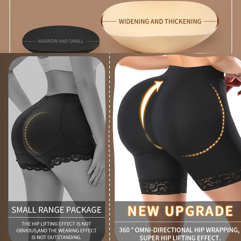 Women Padded Lace Shapewear Butt Lifter